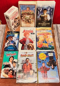 lot 228 image: Nine Childrens Video Classics - Including Jumanji, The Never Ending Story, &amp Annie