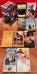 lot 229 image: Fourteen Vintage &amp Modern Western Videos - Including the Collector 5 Pack Series of Bonanza, Tombstone, Two Mules for Sister Sarah, &amp The Unforgiven