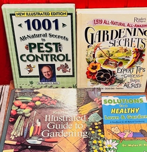 lot 253 image: Four Great Books on Gardening - Including New in Plastic 1001 All-Natural Secrets to Pest Control