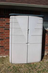 lot 9 image: Rubbermaid Storage Cabinet (CONTENTS SOLD SEPARATELY)