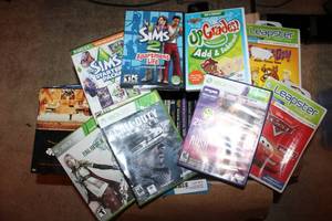 lot 75 image: DVDs and XBOX 360 games, see pictures