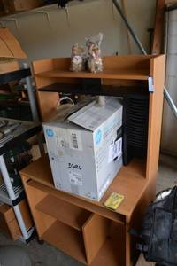 lot 300 image: Computer Desk and Office Jet Printer 3833