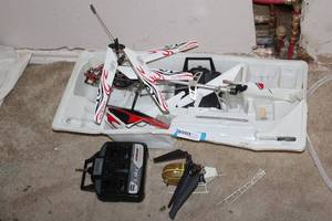 lot 129 image: Remote control Helicopters - condition unknown