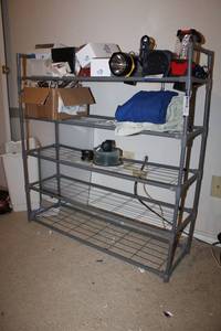lot 158 image: Wire 5-Shelf Rack (CONTENTS SOLD IN LOT 157)