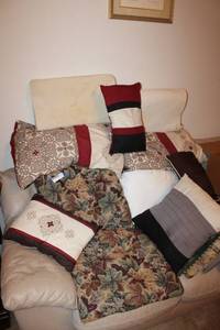 lot 175 image: Pillows and Seat Cushions