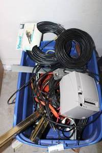 lot 229 image: Cables, extension cords and more electrical parts