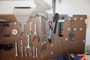 lot 337 image: Tools Contents of pegboard as shown