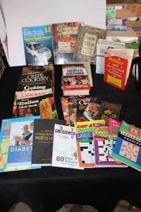 lot 299 image: Books Cookbooks, Crossword puzzles, Ford Repair manual
