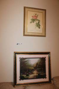 lot 183 image: (2) Artwork garden and rose prints