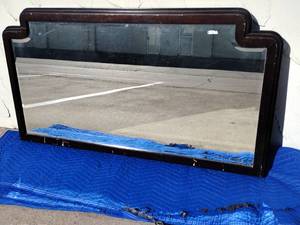 lot 23 image: 30x55 Beveled Wall Mirror 1970s Deco