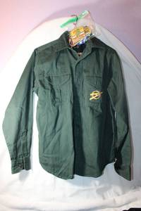 lot 61 image: 1950s Vintage Boy Scout Explorer Uniform shirt with 13 Misc. event patches