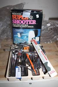 lot 93 image: Super Shooter electric cookie maker and silverware set