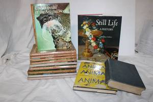 lot 108 image: Books Large book on Still Life, Animals Cartoons, Encyclopedia of the Animal World Collection