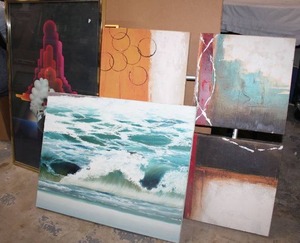 lot 167 image: Artwork Canvas Paintings and poster