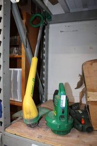 lot 122 image: Yard trimmer, blower and hedge trimmer