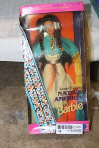 lot 214 image: Native American Barbie Doll still in box