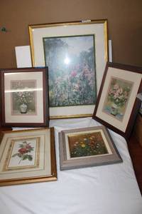 lot 203 image: Artwork Flower prints