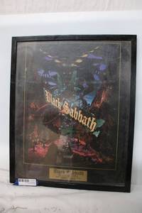 lot 130 image: Black Sabbath Commemorative poster Framed