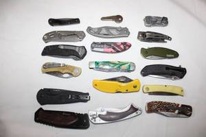 lot 157 image: Pocket knives (Includes Sog, Smith&Wesson, Gerber, Kershaw)