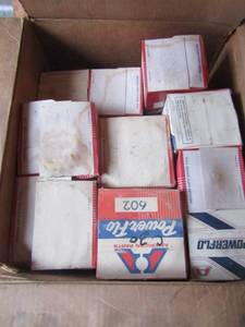 lot 13 image: Box of # 600 thru 690 American parts power Flo oil filters qty well over 10