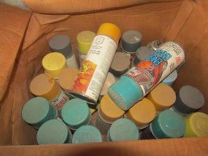 lot 16 image: Various box of TRW service line Enamel and spray paints, new and used