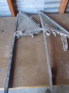 lot 51 image: 54-57 chevy pick up wing window qty 2