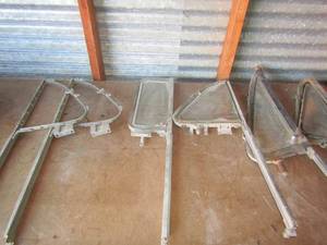 lot 60 image: long arm wing windows qty 4, 2 wing window frames no glass, no part or model #