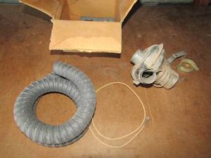 lot 75 image: Southwind model 482X Defroster Nozzle for a 1941_ 1947 qty 8 boxes,  1 steward warner  lower motor blower fan 