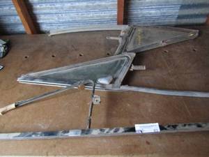 lot 83 image: 1966 chevy truck arm windows qty 3 one I missing the glass