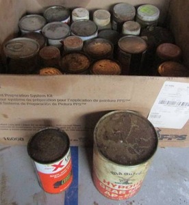 lot 141 image: Box of radiator sealant and Hypoid gear grease all used a few new
