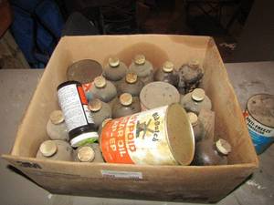 lot 160 image: Plyon bottles of liquid unsure used for, X antifreeze protector