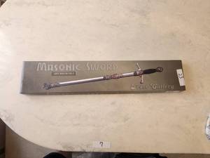 lot 23 image: Collectible Masonic Sword from Frost Cutlery in box