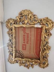 lot 24 image: Large vintage golden frame