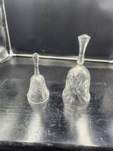 lot 26 image: Pair of crystal bells