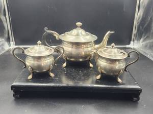 lot 71 image: Vintage German Silver Tea Set