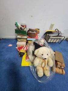 lot 111 image: Selection of childrens books and stuffed animals and other toys
