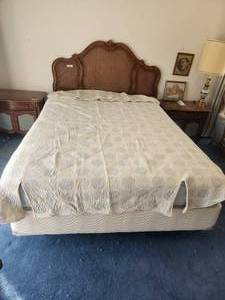 lot 138 image: FullQueen bed with free mattresses