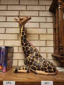 lot 201 image: Large ceramic giraffe