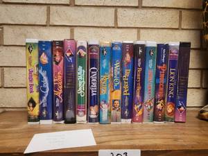 lot 203 image: Selection of VHS Disney movies