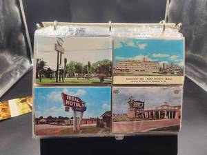 lot 234 image: Binder full of vintage postcards, some have been mailed - vintage stamps