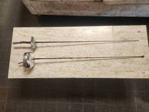 lot 248 image: Pair of vintage fencing swords