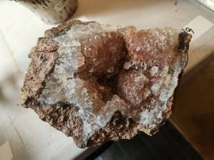 lot 251 image: Believe to be Pink Amethyst clusters - geodes