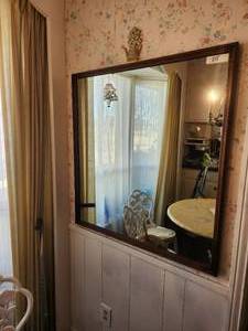 lot 275 image: Large wood framed mirror