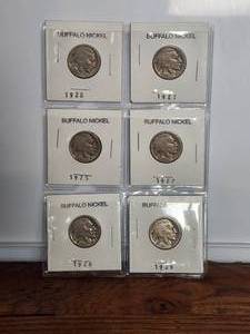 lot 19 image: Selection of Buffalo Nickels