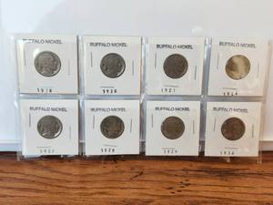 lot 55 image: Selection of Buffalo Nickels