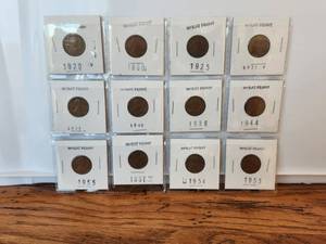 lot 76 image: Selection of Wheat Pennies