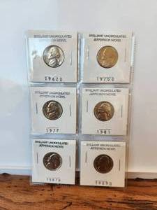 lot 97 image: Selection of Brilliant Uncirculated Jefferson Nickels -