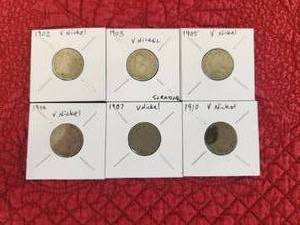lot 165 image: Selection of V-Nickels
