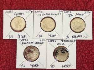 lot 170 image: 2009-S American Territory coin set - Proof condition