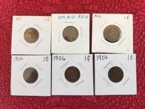 lot 89 image: Selection of Indian Head One Cent pieces -